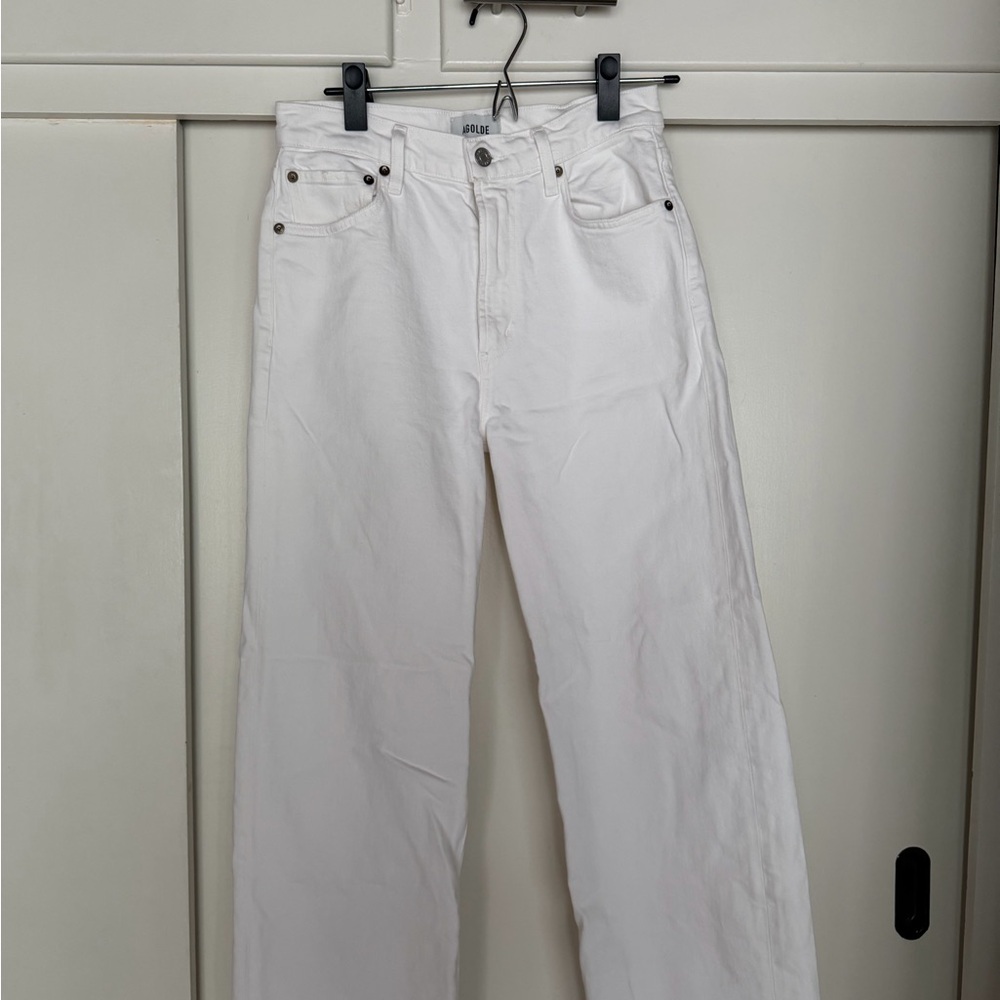AGOLDE Harper Crop White Jeans